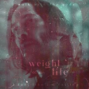 Аватар: «Weight of my life» — красная дымка