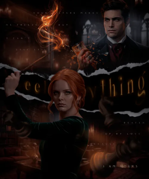 Эпиграф «Feel everything» — рыжая волшебница и огонь из палочки
